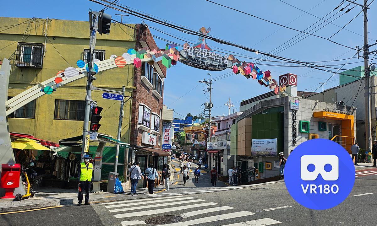 Gamcheon Culture Village walking tour in Busan, Korea (Jun 7, 2025) | 8K 3D VR180