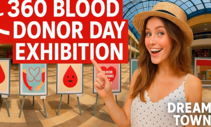 Insta 36 x4 Donor Day in Kyiv Art Exhibition at Dream Town Mall  360° Video Insta 36 x4 Donor Day in Kyiv Art Exhibition at Dream Town Mall  360° Video