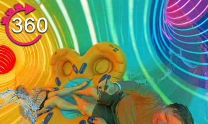 VR 360º Ride on Rainbow Revenge at Soaky Mountain Waterpark VR Video VR 360º Ride on Rainbow Revenge at Soaky Mountain Waterpark VR