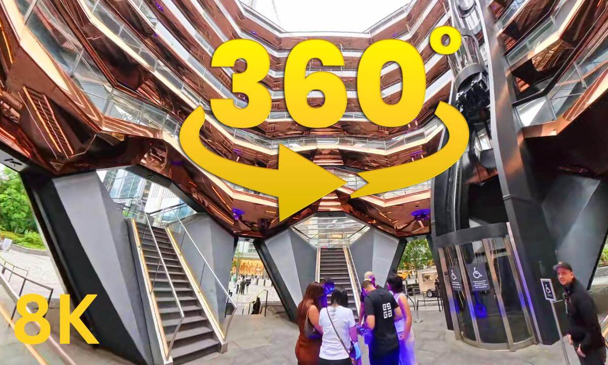 360° VR NYC Walking Tour - The Vessel 8K