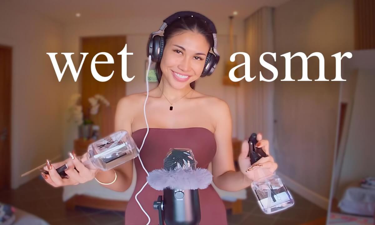 Brain Massage ASMR | Rain Sounds and Relaxation | www.VRwithKaty.com | VR180