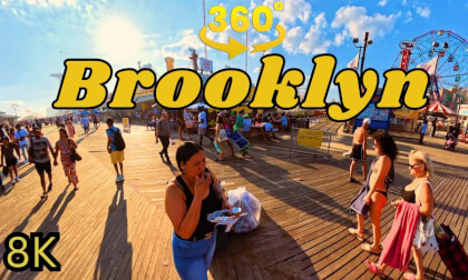 360° VR NYC - Coney Island Boardwalk Walking Tour VR Video 360° VR NYC - Coney Island Boardwalk Walking Tour VR