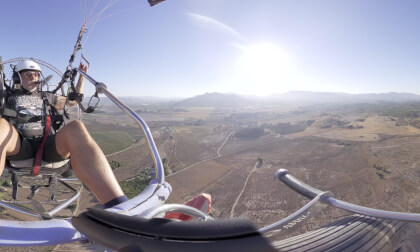 Paramotor Flight Over Villena, Spain – AVE Station & Santa Eulalia Colony in 360° VR Video Paramotor Flight Over Villena, Spain – AVE Station & Santa Eulalia Colony in 360° VR