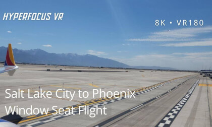 FLY with Me in 8K VR180: Salt Lake City Takeoff to Phoenix Landing!