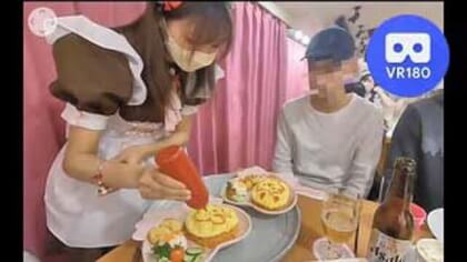 Pipiyo-Piyopiyo Hiyoko-san Rice W Enchanting Spell @ @Home Maid Cafe. VR180 Virtual Experience