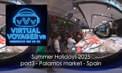 Summer Holidays 2025 part 3 - Palamos market - Spain VR Video Summer Holidays 2025 part 3 - Palamos market - Spain VR