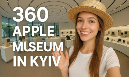 Insta 360 x4 Evolution of Apple | Museum in Kyiv | VR 360 Tour Insta 360 x4 Evolution of Apple | Museum in Kyiv | VR 360 Tour