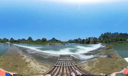 Rafting down the Yulong River, Yangshuo, China VR Video Rafting down the Yulong River, Yangshuo, China VR