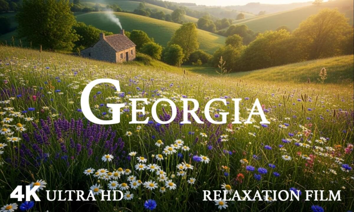 Georgia 4K – Relaxing Scenery & Hidden Gems with Calming Music