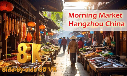 🎥 8K VR Walk in Hangzhou's Hidden Morning Market | Local Street Food, Dried Fish & Spices at 大马弄 Damanong 🎥 8K VR Walk in Hangzhou's Hidden Morning Market | Local Street Food, Dried Fish & Spices at 大马弄 Damanong