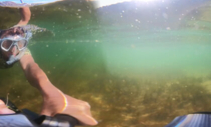 underwater on a motor for divers VR Video underwater on a motor for divers VR