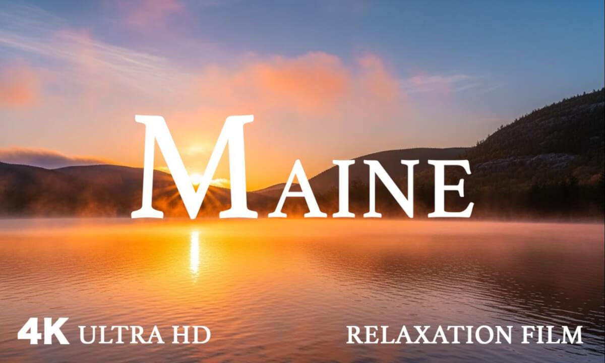 Maine 4K – Relaxing Scenery & Hidden Gems with Calming Music