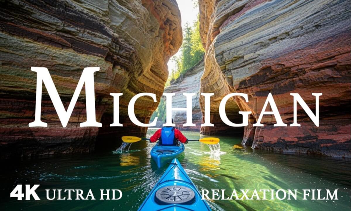 Michigan 4K – Relaxing Scenery & Hidden Gems with Calming Music
