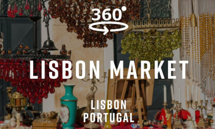 Feira da Ladra Market – Lisbon, Portugal 🇵🇹 | 360° Walking Tour