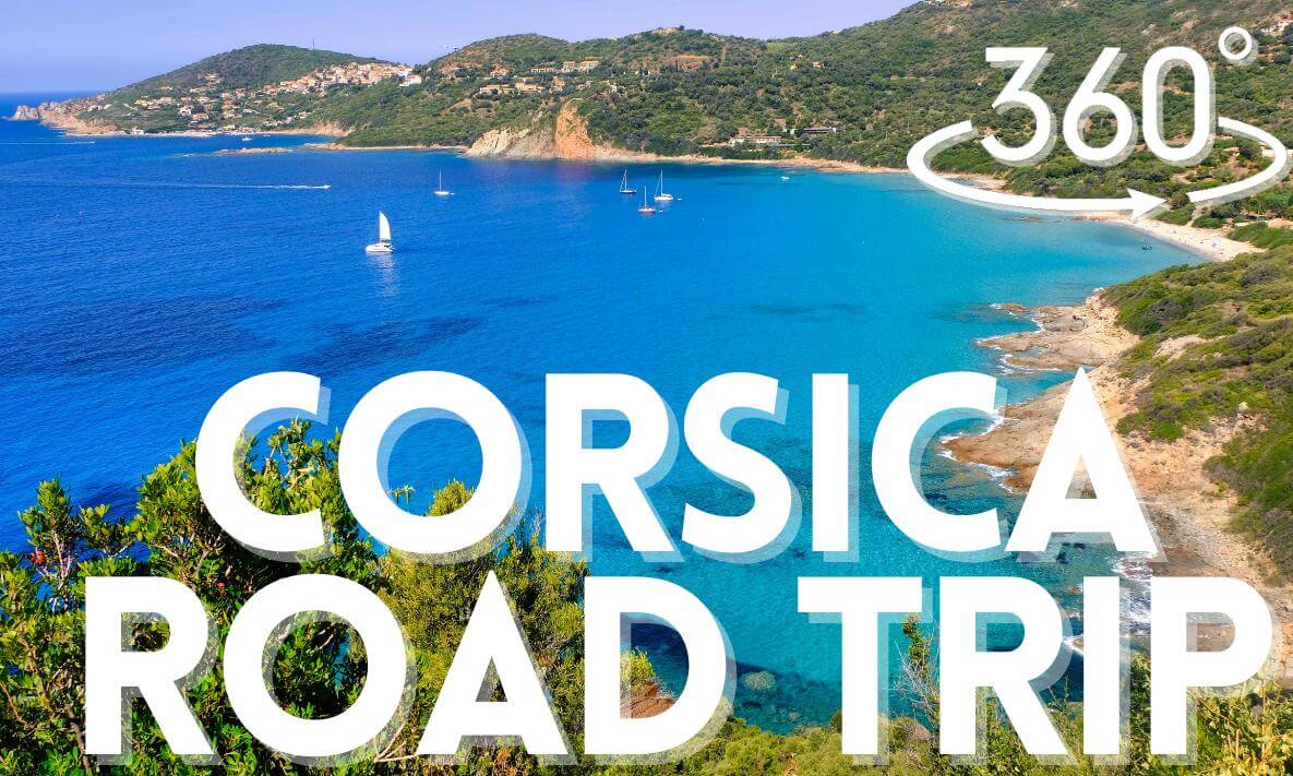 Exploring CORSICA's STUNNING West Coast by Car in 360° VR!