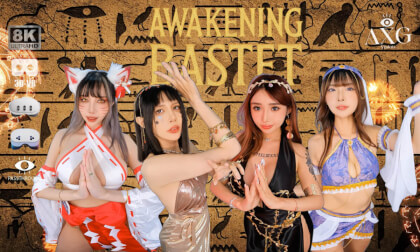 [8K 3DMR] Awakening Bastet : The Feline Goddess Dance in Passthrough Live Performance | Be Original