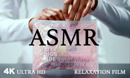ASMR 4K - Bubble Wrap, Slime, Typewriter, Water Pouring VR Video ASMR 4K - Bubble Wrap, Slime, Typewriter, Water Pouring VR