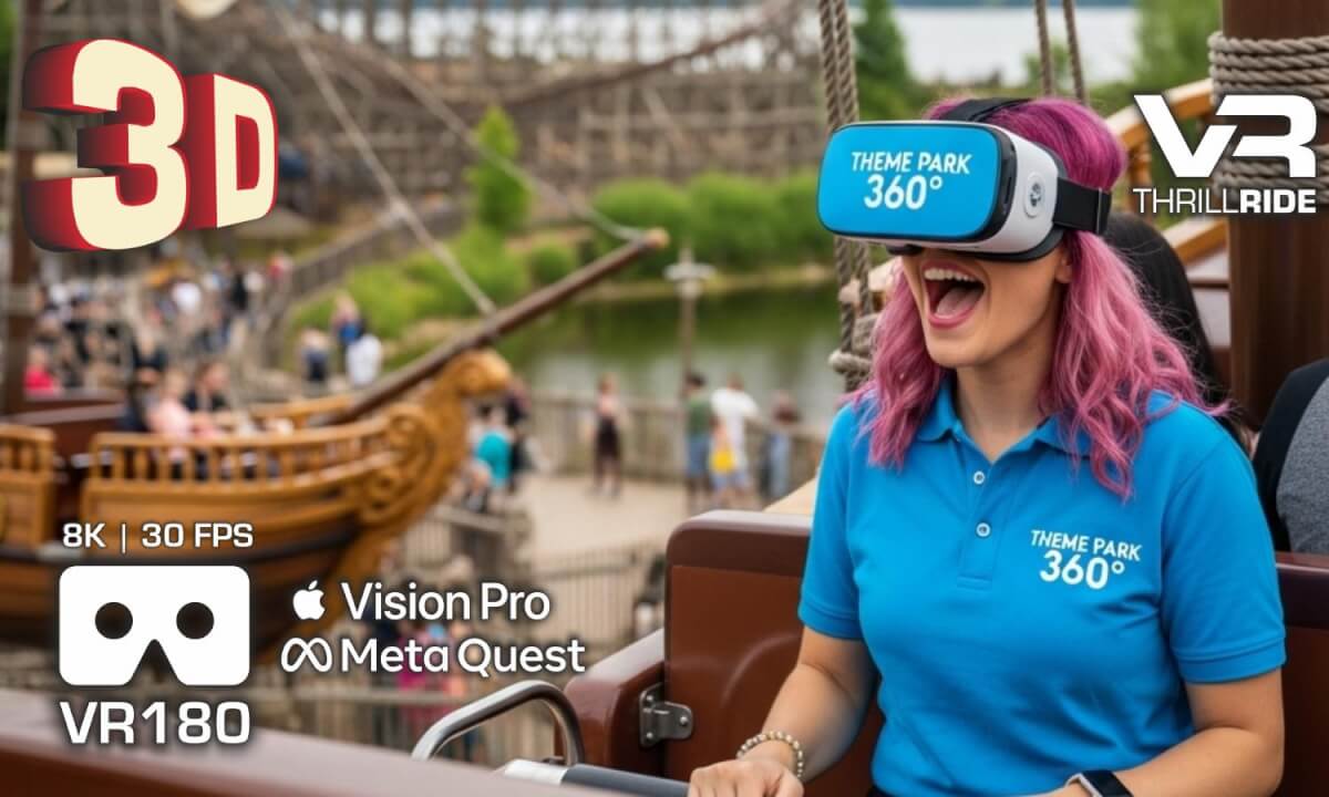 3D ultimate ADRENALINE RUSH in VR180 | De Piratenboot POV Plopsaland | Pirate Ship VR Thrillride - Apple Vision Pro - Meta Quest - Kandao Qoocam 3 Ultra 3D VR180