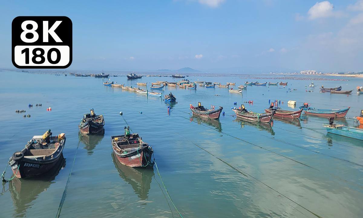 Immersive viewing of Chengshantou, Weihai City, Shandong Province