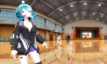 [MMD] Xytry-san dancing Gunjo in a spacious gymnasium.