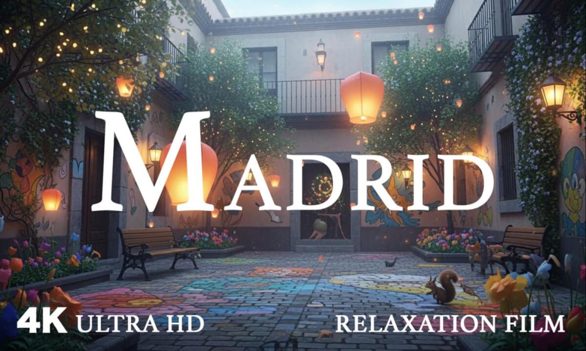 Madrid, The Vibrant Capital - Relaxing Scenery With Calming Music