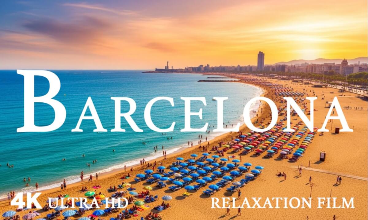 Barcelona, The Vibrat Charm of Spain - Relaxing Scenery With Calming Music