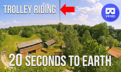 20 seconds to Earth. Short trolley riding