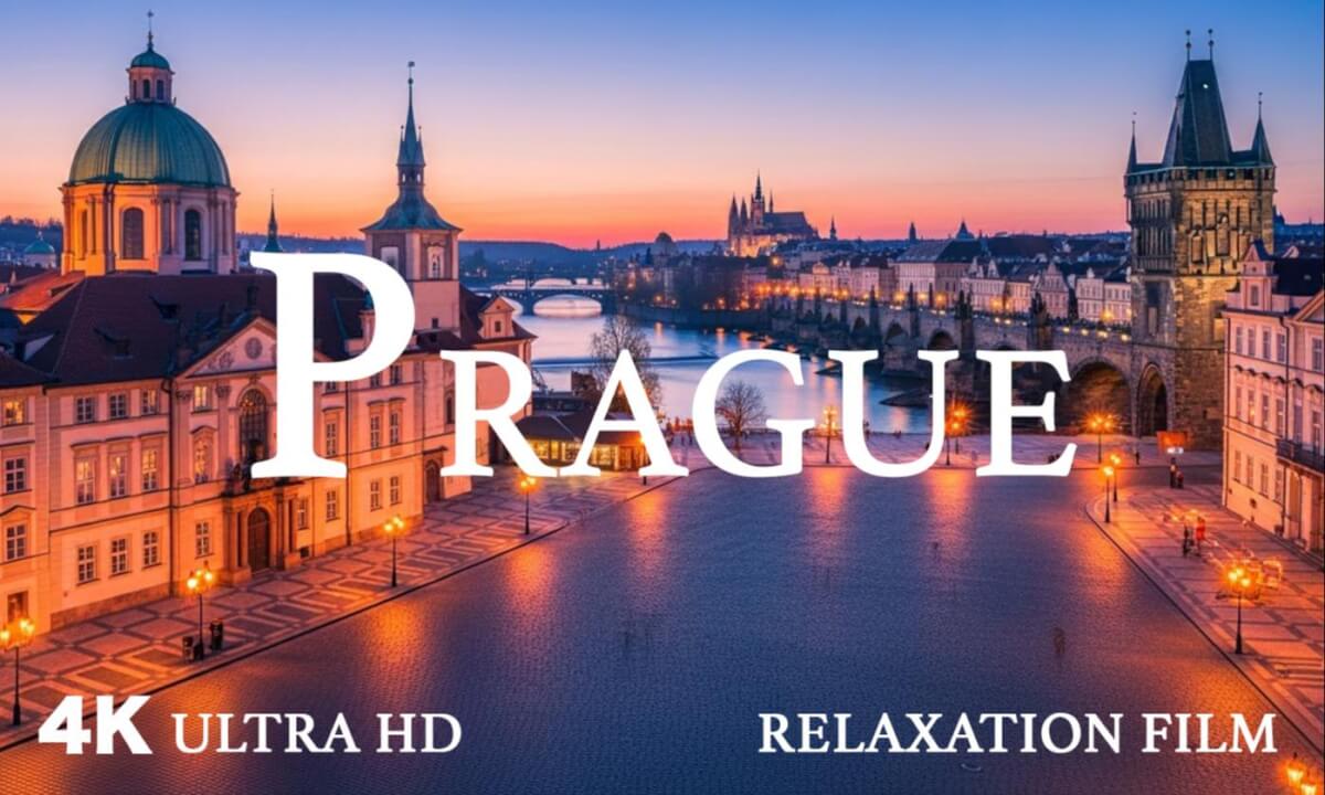 Prague, The Enchanting Beauty - Relaxing Scenery With Calming Music