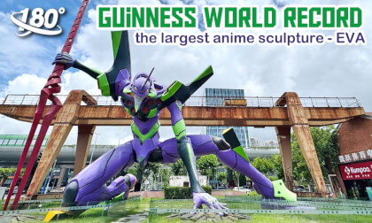 Guinness World Record for the largest anime sculpture - EVA Guinness World Record for the largest anime sculpture - EVA