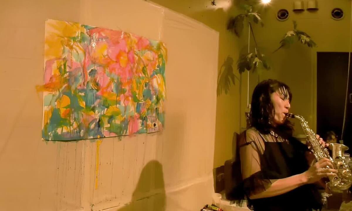 【フル】アートと音のライブパフォーマンス by MASUMI FRAGIO