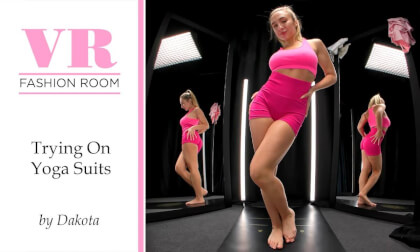 Trying On Yoga Suits. Demo VR Video Trying On Yoga Suits. Demo VR