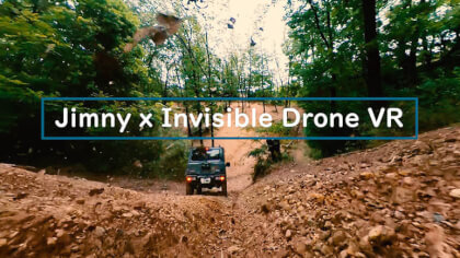 Jimny x Invisible Drone VR 追い撮り⚡️ VR Video Jimny x Invisible Drone VR 追い撮り⚡️ VR