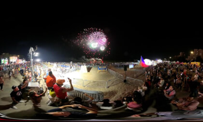 Revere Beach 2025 International Sand Sculpting Festival Fireworks 360 VR Video Revere Beach 2025 International Sand Sculpting Festival Fireworks 360 VR