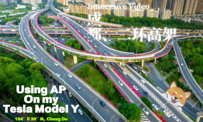 Driving a Tesla and using Autopilot all the way around Chengdu's Second Ring Road. Driving a Tesla and using Autopilot all the way around Chengdu's Second Ring Road.
