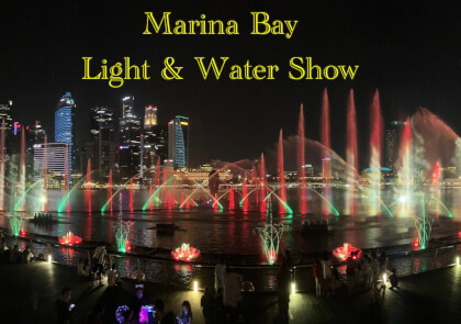 [180VR] Spectra - Light and Water show, Marina Bay Sands