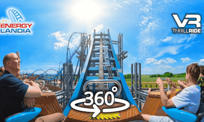 Crazy Spinning Roller Coaster TIDAL WAVE TWISTER 360 onride POV Energylandia Crazy Spinning Roller Coaster TIDAL WAVE TWISTER 360 onride POV Energylandia