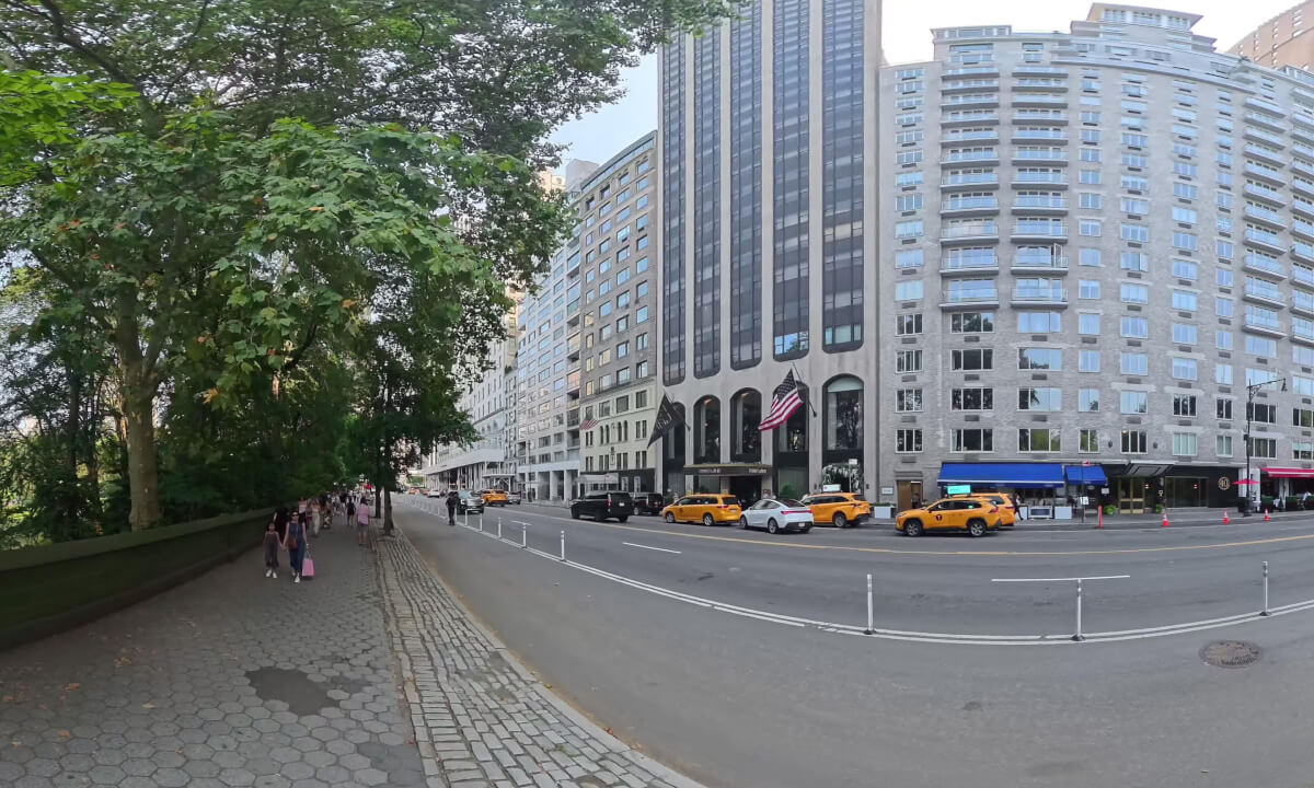 8K 360°VR Walk with Me - South Central Park - Louis Vuitton store - Trump Tower - 5th Ave