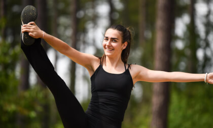 Dancing Girl Performs Unique Routine in a Forest VR180 3D VR Video Dancing Girl Performs Unique Routine in a Forest VR180 3D VR