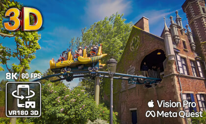 Anubis The Ride 3D - INSANE LAUNCH! The Ultimate 8K 60fps VR180 Roller Coaster AppleVisionPro Metaquest