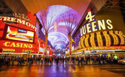 Fremont Street Las Vegas walk