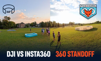 DJI OSMO 360 / Insta360 1-inch - Water Kickball Low Light Test DJI OSMO 360 / Insta360 1-inch - Water Kickball Low Light Test
