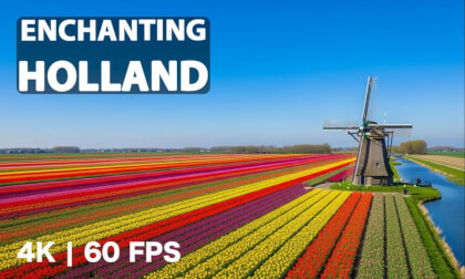 Enchanting Holland in 4K 60FPS 🌷 - Windmills, Tulips & Canals VR Video Enchanting Holland in 4K 60FPS 🌷 - Windmills, Tulips & Canals VR