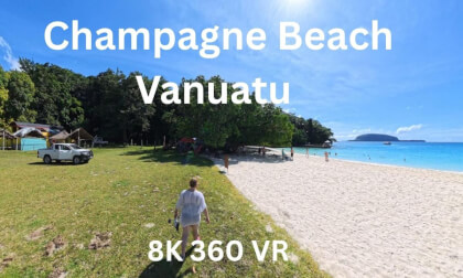 Champagne Bay, Vanuatu: A Stunning Cruise Stop with Fizzing Sand | VR 360 Travel Vlog