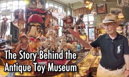 Vintage Toy Museum: An Old Grandpa Shows Various Vintage Toys Vintage Toy Museum: An Old Grandpa Shows Various Vintage Toys
