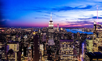 Empire State Building Roof Top at night VR Video Empire State Building Roof Top at night VR