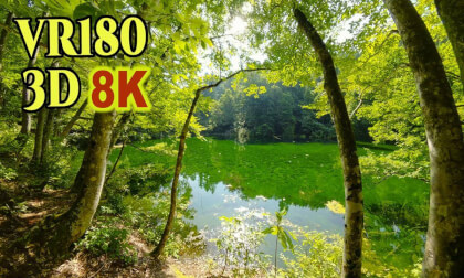Ryu-ga-kubo-pond,a sacred pond in the forest where abundant groundwater springs up in Niigata,JAPAN VR Video Ryu-ga-kubo-pond,a sacred pond in the forest where abundant groundwater springs up in Niigata,JAPAN VR