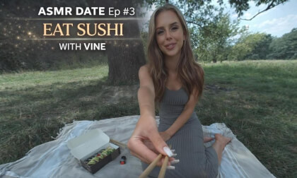 🎧 ASMR Date Ep #3– Eat Sushi 🥢 with Vine 💖 VR180 8K  🍣 Chinese Japanese Korean subtitles