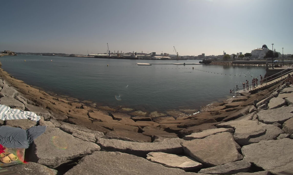 Zona de baño del Parrote (2). A Coruña (VR180 3D)
