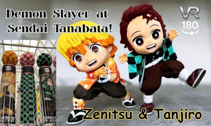 Demon Slayer Tanjiro & Zenitsu at Sendai Tanabata Festival Demon Slayer Tanjiro & Zenitsu at Sendai Tanabata Festival