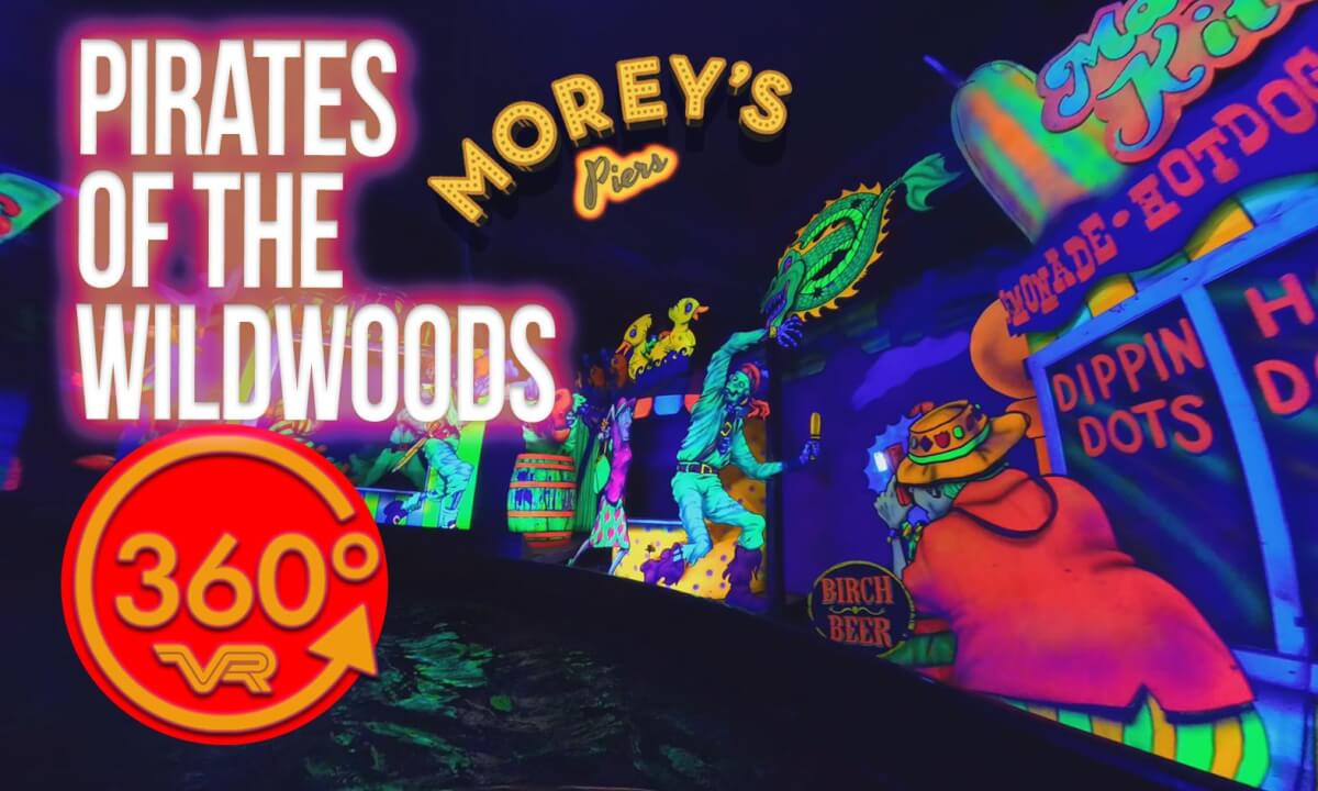 Journey through Pirates of the Wildwoods dark ride at Morey's Piers!